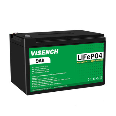 Βίσεντς Πρισματική 12V 12.8V 9Ah επαναφορτιζόμενη μπαταρία λιθίου σιδήρου φωσφορικού Lifepo4