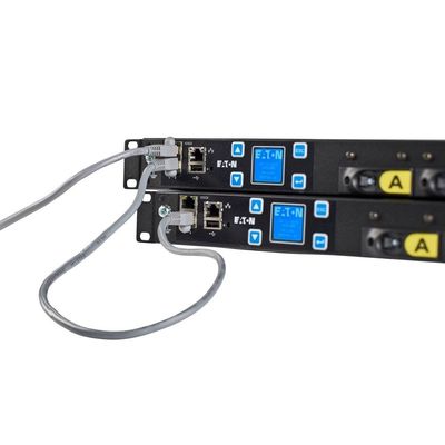 6 Way EATON EFLXB3P02 FLEXPDU BASIC 1U 309 32A 3P 6XC19 PDU Προδιαγραφές 0U για Κέντρο Δεδομένων