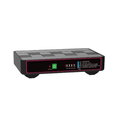 60W 12000MAH LiFePO4 12V 5V Mini Smart UPS DC Backup μπαταρίας με επαναφορτιζόμενο σχεδιασμό