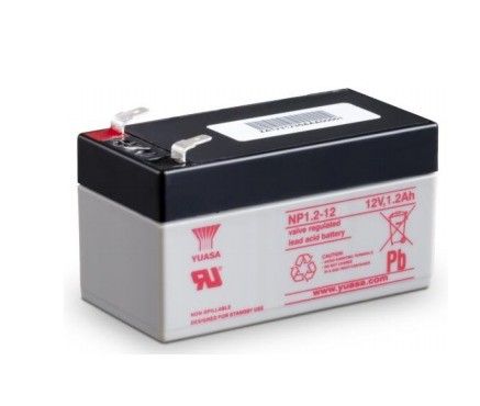 Η μπαταρία αποθήκευσης ενέργειας YUASA NP1.2-12/12V1.2AH Προστασία από πυρκαγιά Διοικητής συνεχούς ροής Εικονικής οθόνης UPS Δωρεάν συντήρηση