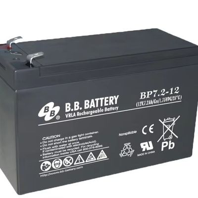 12V 7,2Ah μπαταρία Σφραγισμένη μπαταρία μολύβδου οξέος μπαταρία BB μπαταρία BP7,2-12 VDC