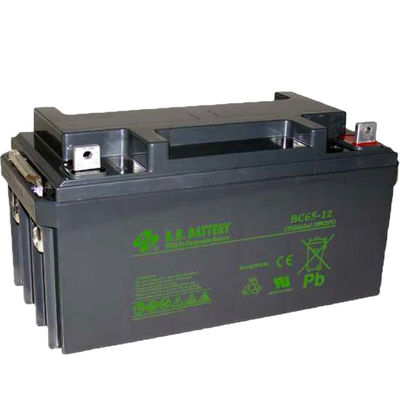 Βαθύ κύκλο BB μπαταρία 12V 65Ah BC65-12 Μεγάλη ταχύτητα εκφόρτισης