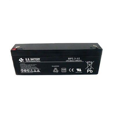 BP2.3-12 12V 2.3Ah Σφραγίδα μόλυβδο οξύ χαμηλής ταχύτητας Ηλεκτρικό αυτοκίνητο Ξεκινήστε VRLA μπαταρία
