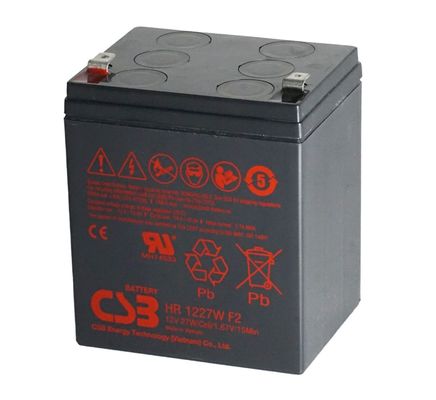Η μπαταρία CSB HR1227W 12V 27W επαναφορτιζόμενη μπαταρία AGM χωρίς συντήρηση