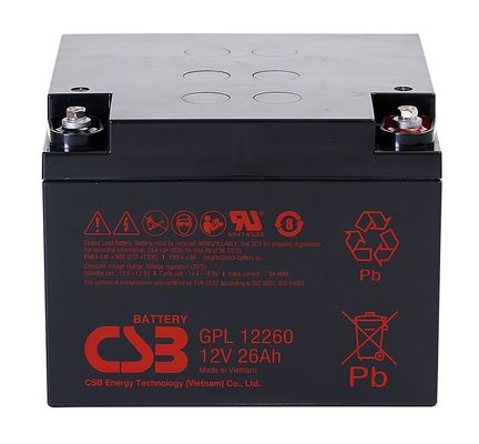 GPL12260 12V 26Ah CSB μπαταρία