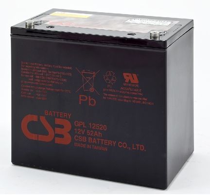 GPL12520 12V 52Ah CSB μπαταρία Σφραγισμένη μπαταρία μολύβδου οξέος μακρά διάρκεια ζωής επαναφορτιζόμενη μπαταρία για UPS