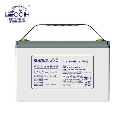 Ηλεκτρική ενέργεια 1,2 Wh 12V100AH Leoch DJM12100 Χωρίς συντήρηση Η μπαταρία τζελ οξέος μολύβδου