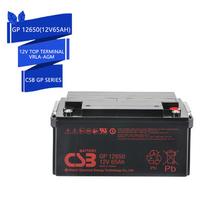 CSB GP12650 12V 65Ah Αποθήκευση ενέργειας επαναφορτιζόμενη VRLA 12V 65Ah μπαταρία CSB